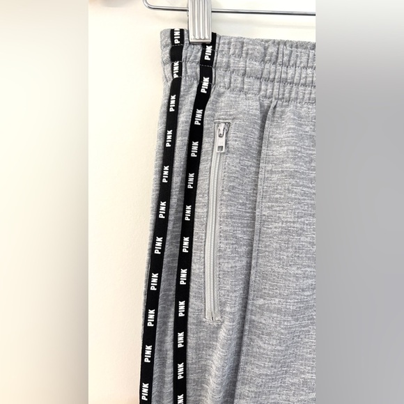 Victoria's Secret PINK Women's Small Jogger Track Pants Skinny Zip Ankle Gray - Picture 2 of 10